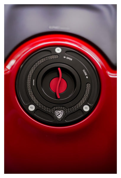 CNC RACING | Fuel tank cap - flange Carbon