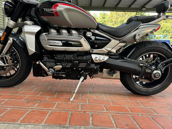 Triumph Rocket 3R & GT 2500 Titanium Bimodal Stealth Side Mount Titanium Slip-On 2019-2026