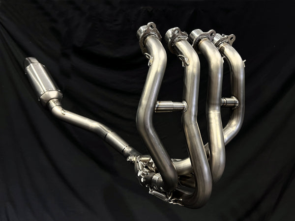 Kawasaki ZX4R-ZX4RR Side Mount Titanium Race Exhaust System 2023-2026