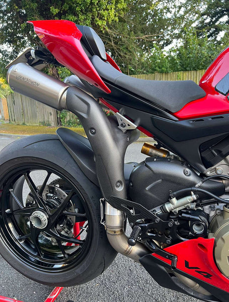 Ducati Panigale-Streetfighter V4,V4S,V4R & V4,V4SP High Mount Exhaust System 2018-24