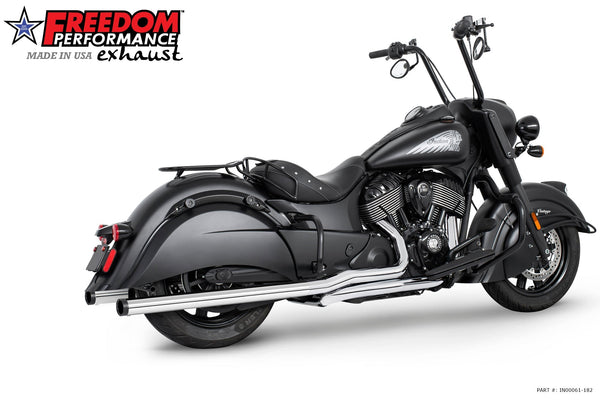 Freedom Performance INDIAN VINTAGE/CLASSIC 2.5" SHARKTAIL & CREEPER SLIPONS 2014-2020 *FITS FREEDOM HEADERS ONLY*