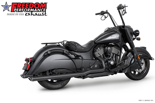 Freedom Performance INDIAN VINTAGE/CLASSIC 2.5" SHARKTAIL & CREEPER SLIPONS 2014-2020 *FITS FREEDOM HEADERS ONLY*