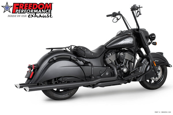 Freedom Performance INDIAN VINTAGE/CLASSIC 2.5" SHARKTAIL & CREEPER SLIPONS 2014-2020 *FITS FREEDOM HEADERS ONLY*