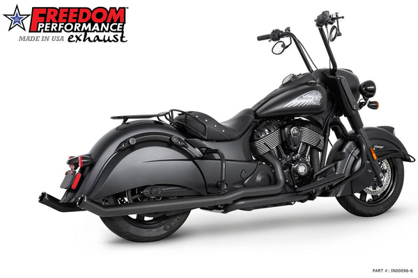 Freedom Performance INDIAN VINTAGE/CLASSIC 2.5" SHARKTAIL & CREEPER SLIPONS 2014-2020 *FITS FREEDOM HEADERS ONLY*