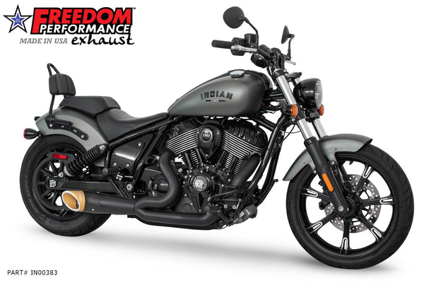 Freedom Performance INDIAN CHIEF/SPORT/BOBBER/SUPER/LIMITED/2026 VINTAGE 2-INTO-1 TURNOUT-SIDEDUMP 2021-PRESENT BUNDLE