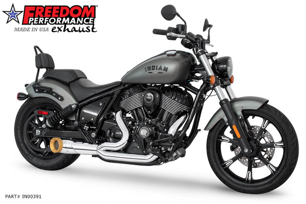 Freedom Performance INDIAN CHIEF/SPORT/BOBBER/SUPER/LIMITED/2026 VINTAGE 2-INTO-1 TURNOUT-SIDEDUMP 2021-PRESENT BUNDLE