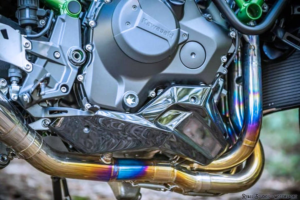 Kawasaki Ninja ZH2 Vandemon Polished Titanium Exhaust System