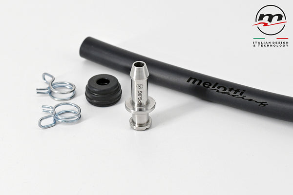 Melotti Racing 0 Degree Stainless Hose Barb Kit for Racing Brake / Clutch Master Cylinders