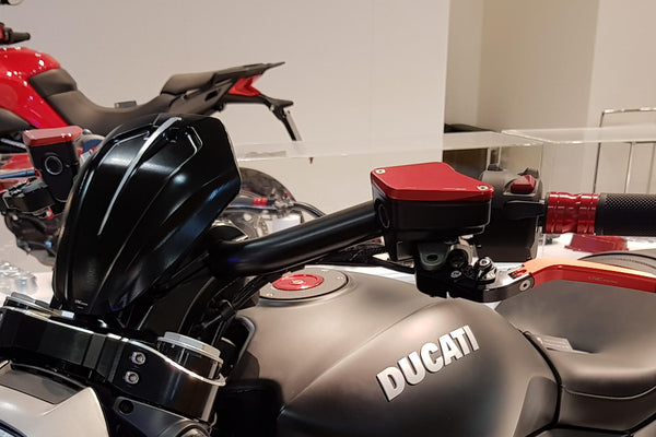 CNC RACING | Front brake and clutch fluid reservoir caps Ducati - Touch