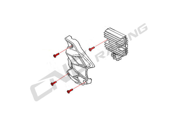 CNC RACING | Protection regulator screw set MV Agusta Brutale
