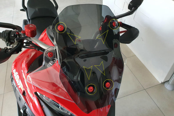 CNC RACING | Windshield screws Ducati Multistrada V4