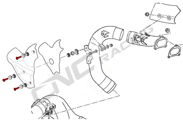 CNC RACING | Screws heat guard Ducati Streetfighter