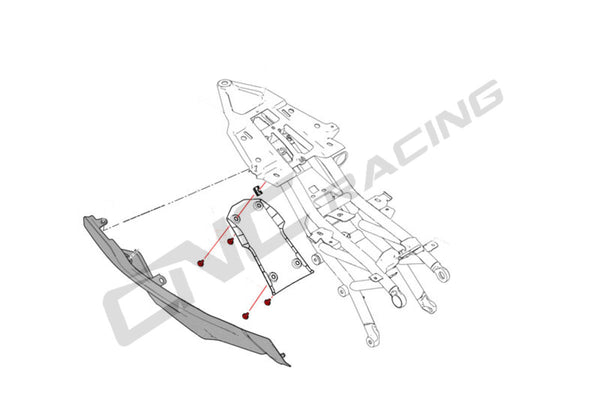 CNC RACING | Undertail cover screw kit Ducati