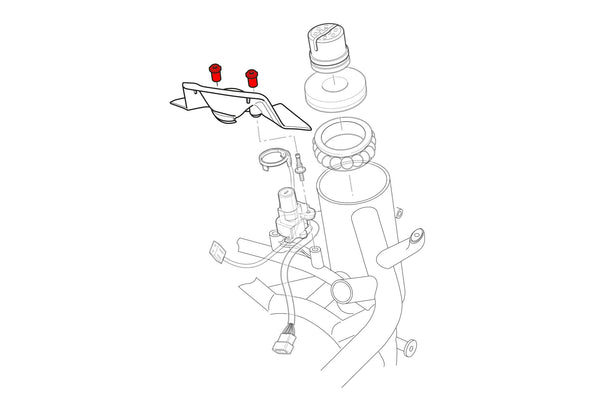 CNC RACING | Screws kit key guard Ducati
