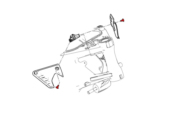 CNC RACING | Screw kit steering head cover Ducati Monster 937