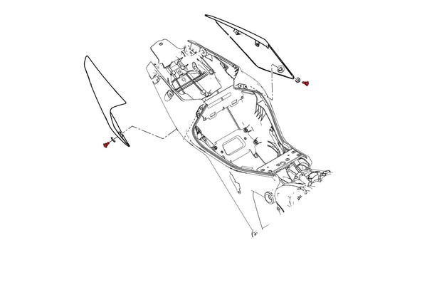 CNC RACING | Screw kit seat cover Ducati Monster 937