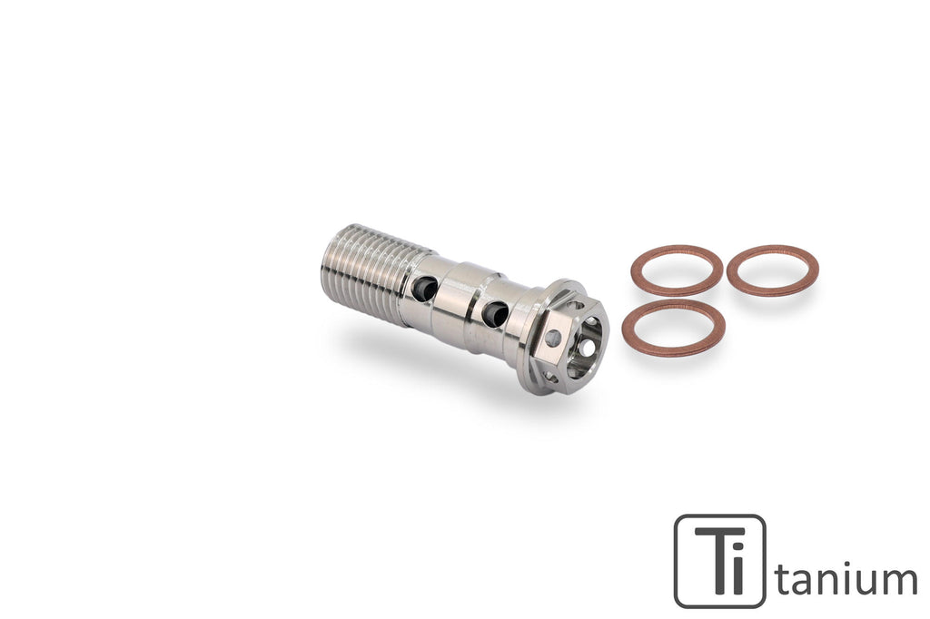 CNC RACING | Oil hose double banjo screw M10x1.0 - Titanium