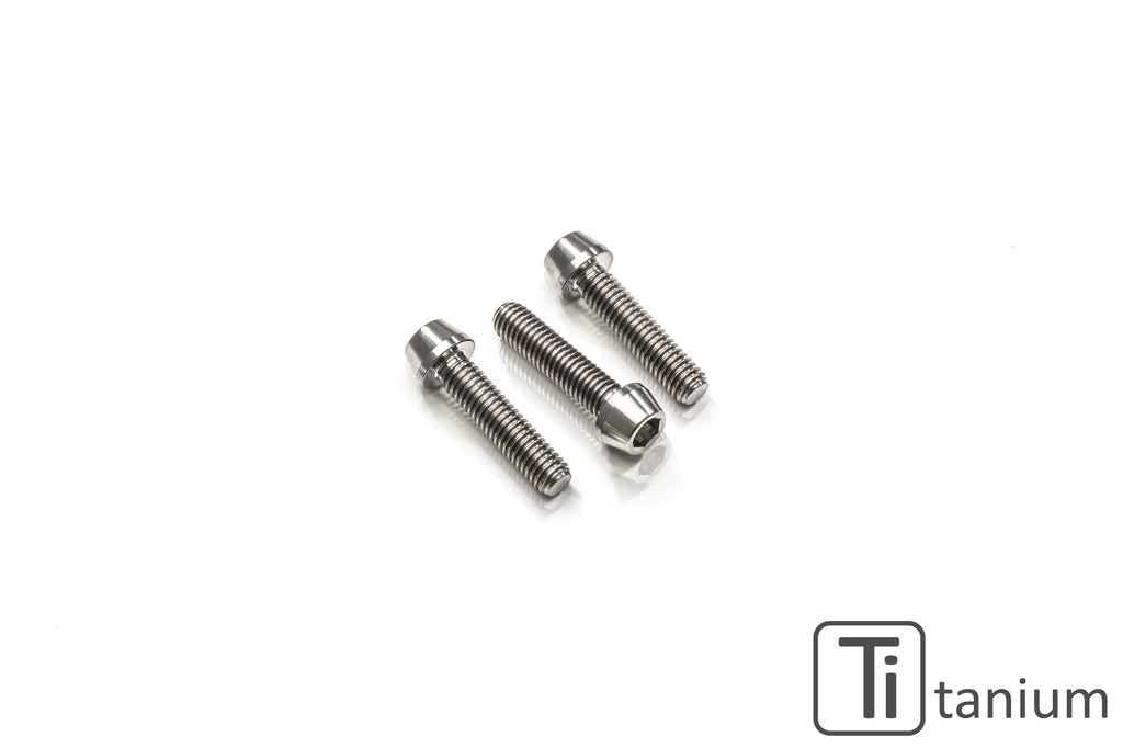 CNC RACING | Screws set front sprocket cover M6x20 (3 pcs) - Titanium