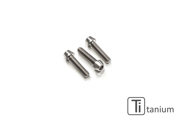 CNC RACING | Screws set front sprocket cover M6x20 (3 pcs) - Titanium