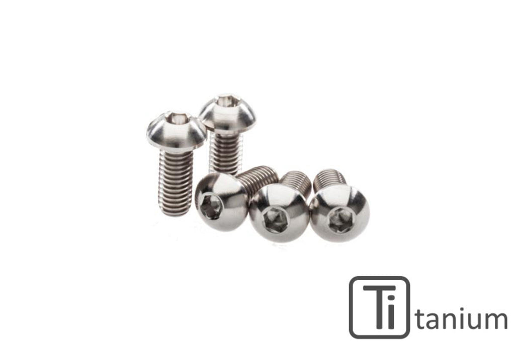 CNC RACING | Screws set rear brake disc M8x20 (5 pcs) - Titanium