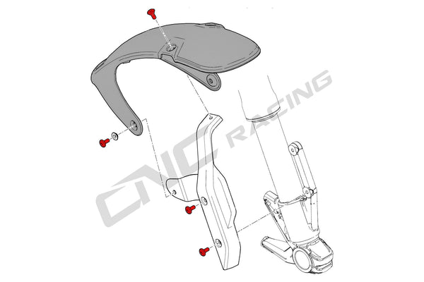 CNC RACING | Front mudguard Ducati Scrambler 1100 screw set