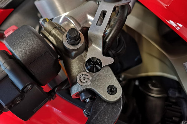 CNC RACING | FRONT BRAKE/CLUTCH FLUID TANK BRACKET SCREW - TITANIUM