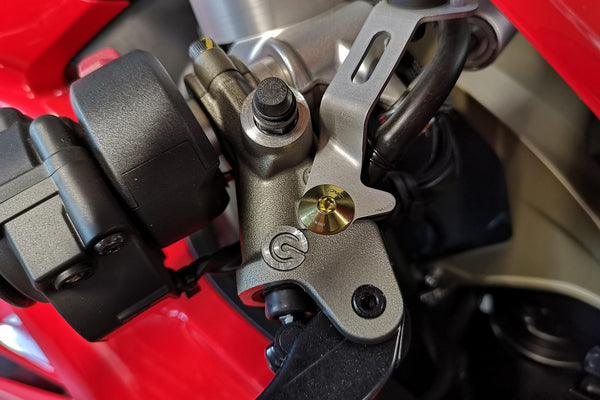 CNC RACING | FRONT BRAKE/CLUTCH FLUID TANK BRACKET SCREW - TITANIUM