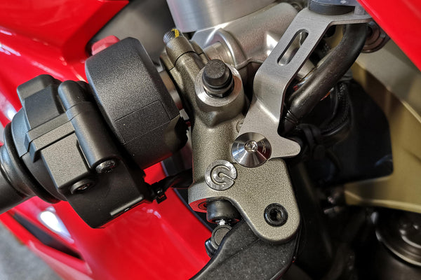 CNC RACING | FRONT BRAKE/CLUTCH FLUID TANK BRACKET SCREW - TITANIUM