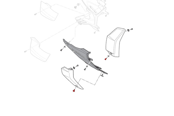 CNC RACING | Screw kit radiator side panels Ducati