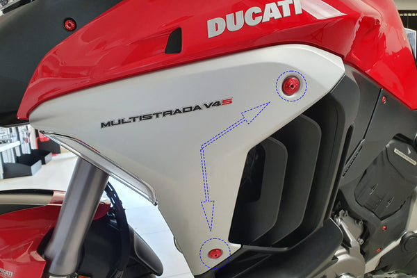 CNC RACING | Screw kit radiator side covers Ducati Multistrada V4