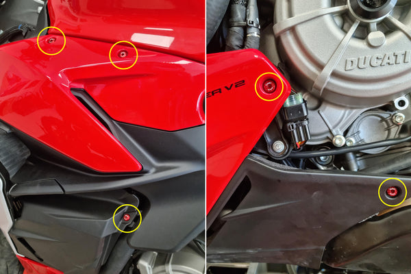 CNC RACING | Screw kit side fairing Ducati Streetfighter V2
