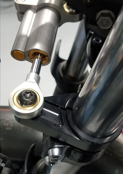 Graves Motorsports Kawasaki Ninja 400 + Ninja 500 Steering Damper Mount