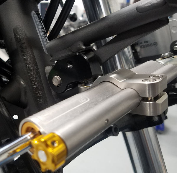 Graves Motorsports Kawasaki Ninja 400 + Ninja 500 Steering Damper Mount