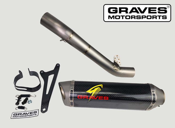 Graves Motorsports Kawasaki WORKS2 ZX-6R  Cat Back Exhaust