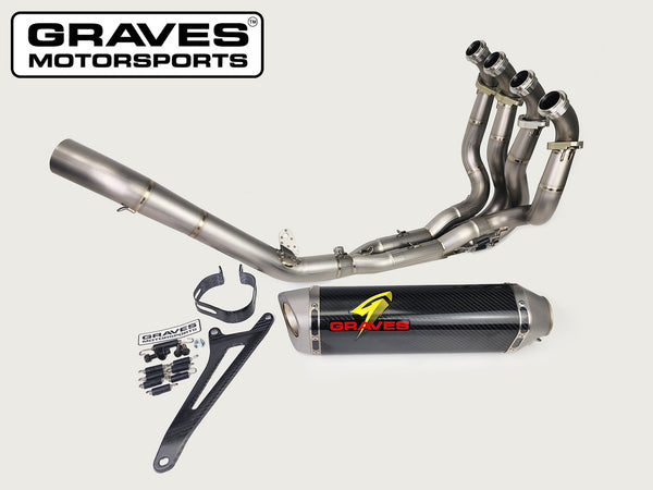 Graves Motorsports Kawasaki WORKS2 ZX-6R Carbon Full Exhaust System