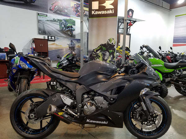 Graves Motorsports Kawasaki ZX-6R Cat-Back Slip-on Carbon Exhaust