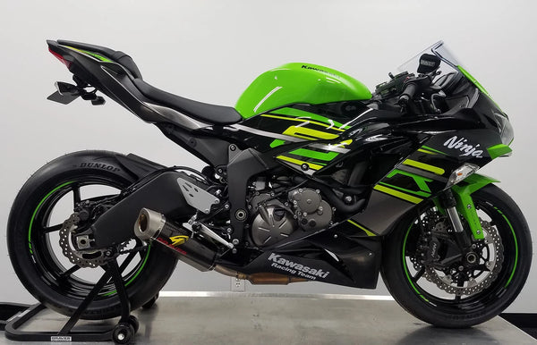 Graves Motorsports Kawasaki ZX-6R Cat-Back Slip-on Carbon Exhaust