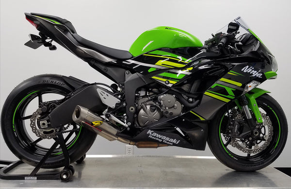 Graves Motorsports Kawasaki ZX-6R Cat-Back Slip-on Titanium Exhaust