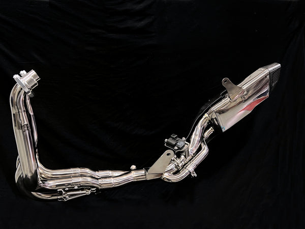 Kawasaki H2 SE SX Vandemon Bimodal Stealth Titanium Exhaust System 2018-2026