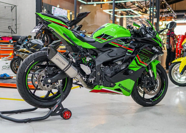 Kawasaki ZX4R-ZX4RR Side Mount Titanium Race Exhaust System 2023-2026