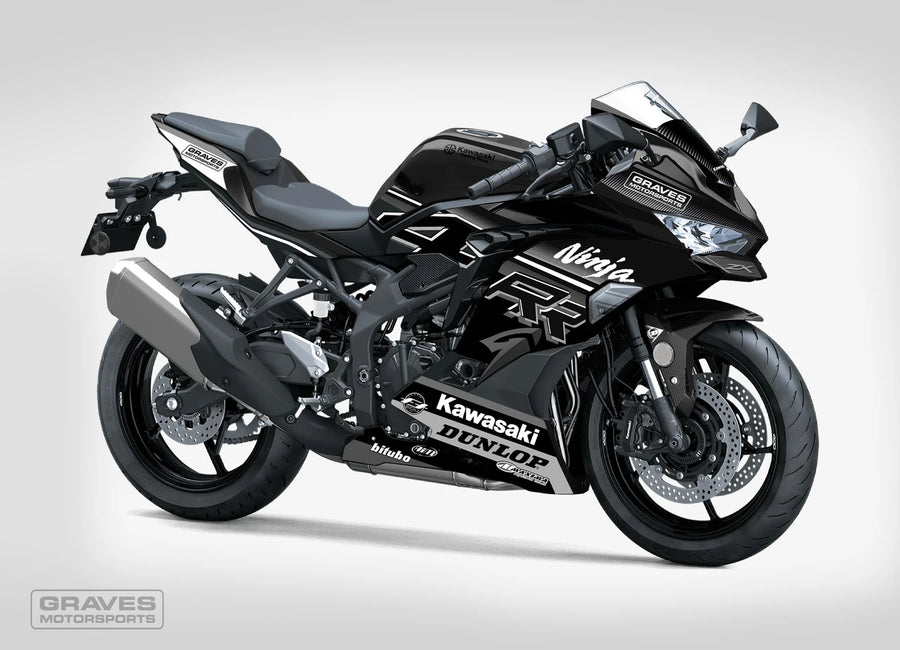 Graves Kawasaki ZX-4RR RACE Bodywork Graphics Set - GREYSCALE