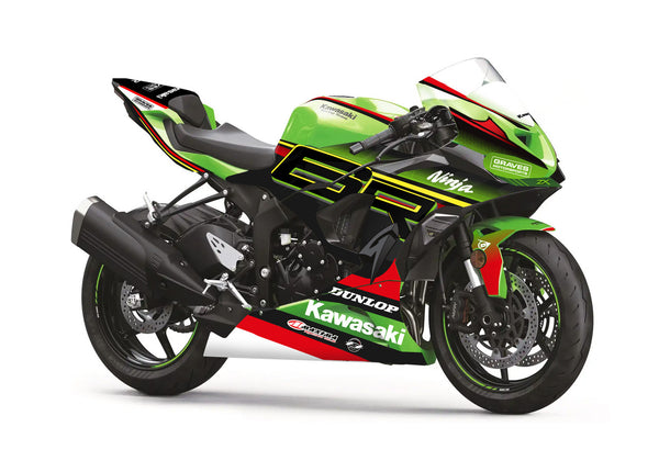 Graves Kawasaki ZX-6R RACE Bodywork Graphics Set - Green