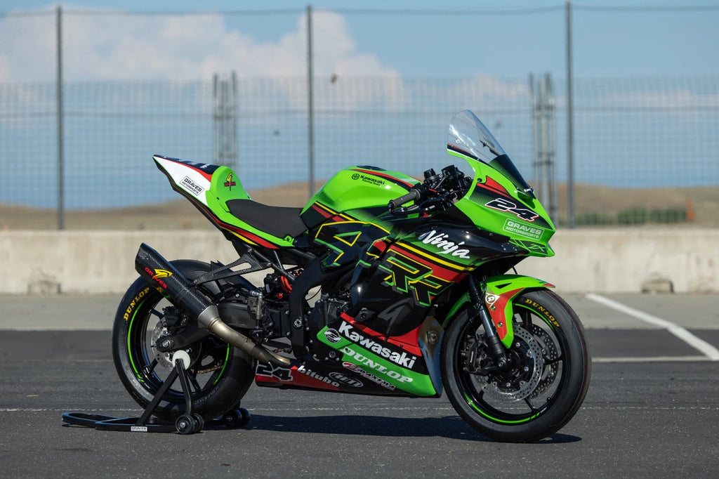 Graves Kawasaki ZX-4RR RACE Bodywork Graphics Set - Green