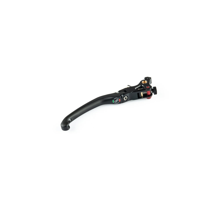 LighTech LEVD122J folding brake lever, J type black blade and mounting assembly; exact master-cylinder fitment must match the part number.