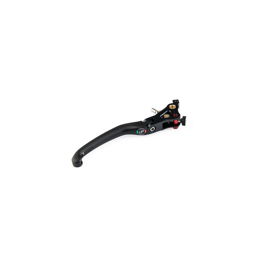 LighTech LEVD127J folding brake lever, J type black blade and mounting assembly; exact master-cylinder fitment must match the part number.