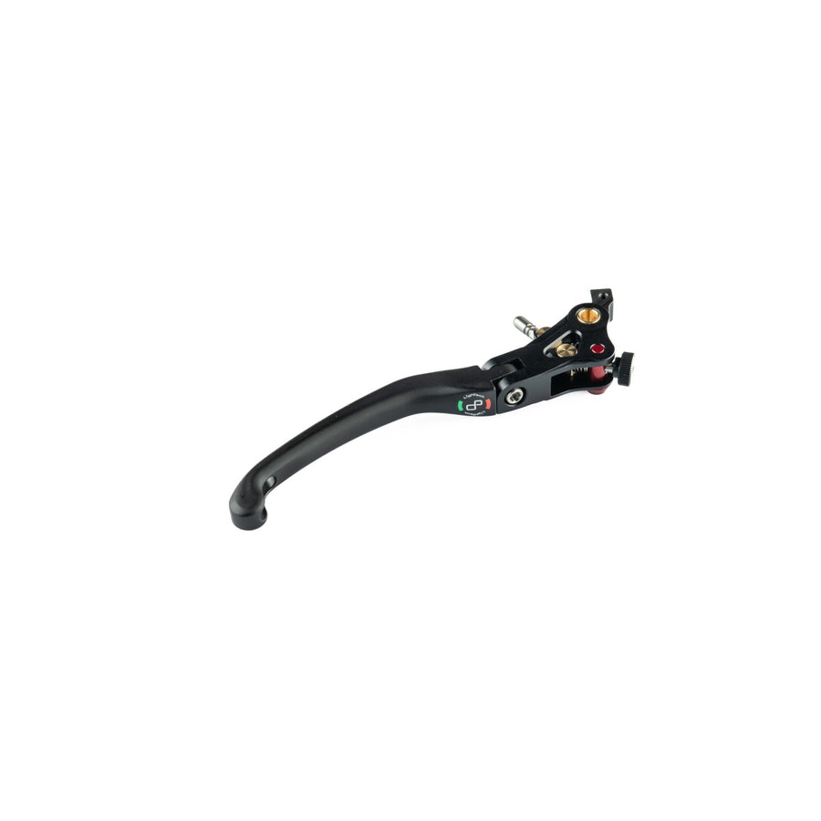 LighTech LEVD137J folding brake lever, J type black blade and mounting assembly; exact master-cylinder fitment must match the part number.
