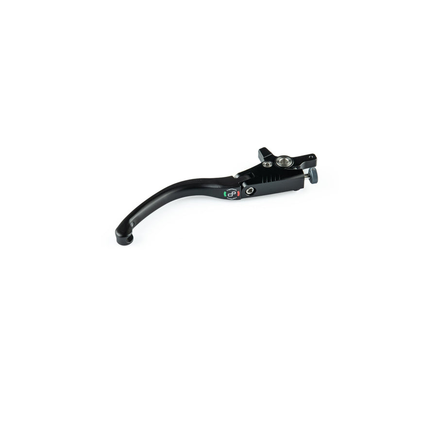 LighTech LEVD139H folding brake lever, H type black blade and mounting assembly; exact master-cylinder fitment must match the part number.
