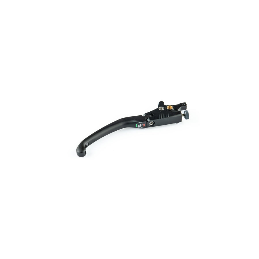 LighTech LEVD139J folding brake lever, J type black blade and mounting assembly; exact master-cylinder fitment must match the part number.