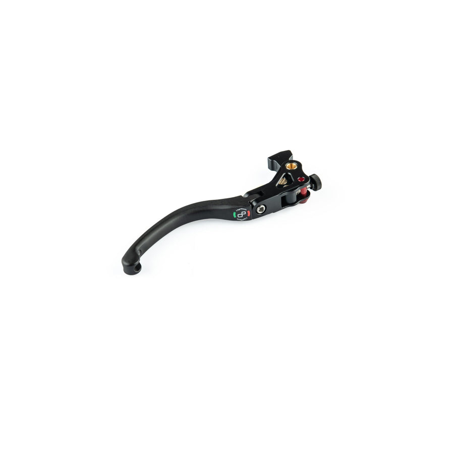 LighTech LEVD142H folding brake lever, H type black blade and mounting assembly; exact master-cylinder fitment must match the part number.