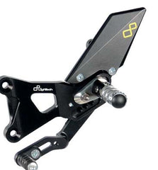 LIGHTECH | Adjustable Rear Sets With Fold Up Foot Pegs for BMW S 1000 R 2014-2016; S 1000 RR / HP4 2009-2014 (FTRBM001W)
